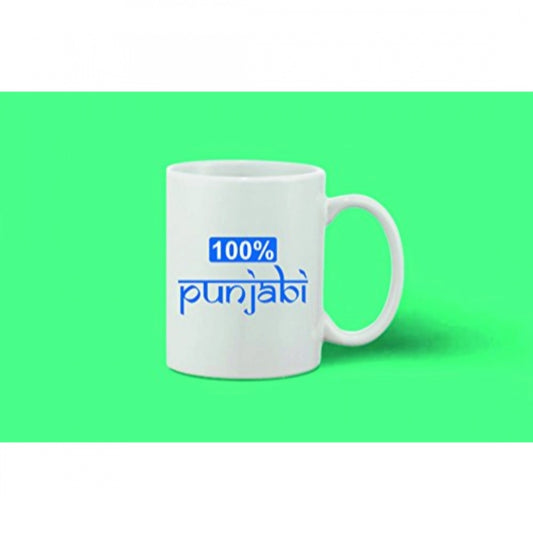 Generic Printed Ceramic Coffee Mug - 1 Pieces, White, 11oz