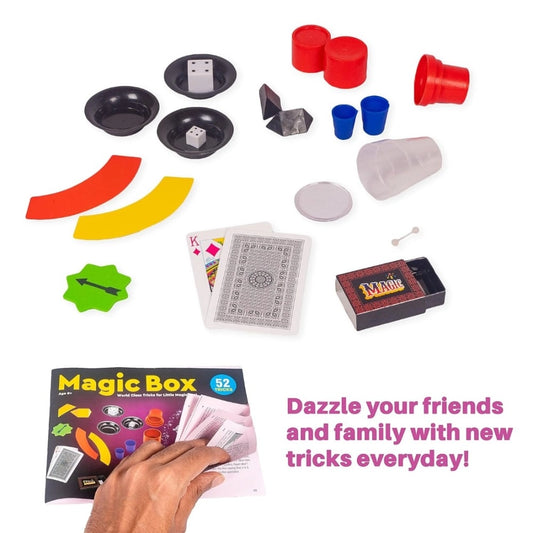 Magician Tricks Magic Box | Cardboard, Plastic | Educational Toys | 3+ Years