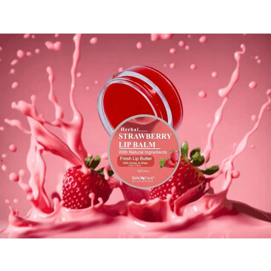 Generic Unisex Herbal Dark And Chapped Lips Cherry & Strawberry Lip Balm Pack Of 2 (10gm)
