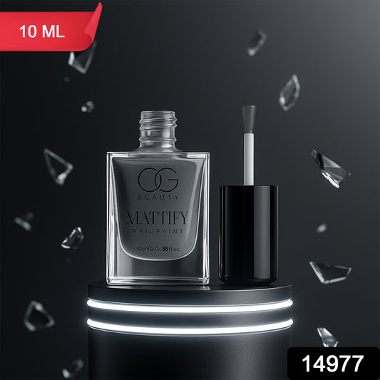 Og Beauty Calm Grey Mattify Nail Paint (10 Ml 1 Pc)