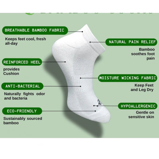 Generic 3_Pair Set Unisex Casual Cotton Printed Low Cut Socks (Multicolor)