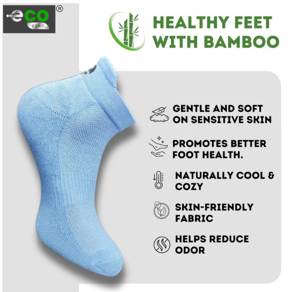 Generic 4_Pair Set Unisex Casual Bamboo Cotton Printed Ankle Length Socks (Multicolor)