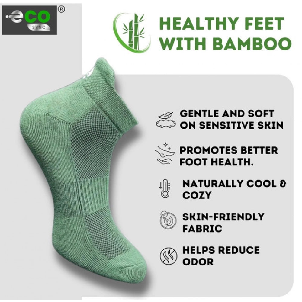 Generic 4_Pair Set Unisex Casual Bamboo Cotton Printed Ankle Length Socks (Multicolor)