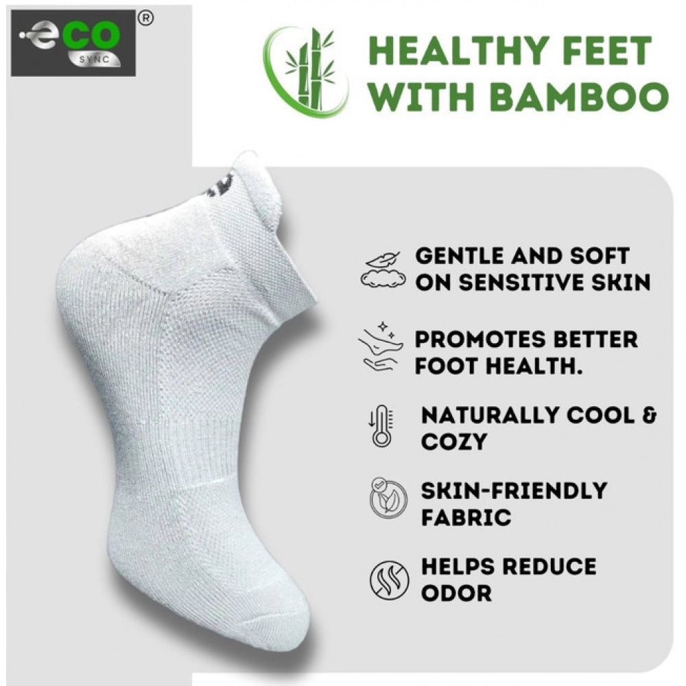 Generic 4_Pair Set Unisex Casual Bamboo Cotton Printed Ankle Length Socks (Multicolor)