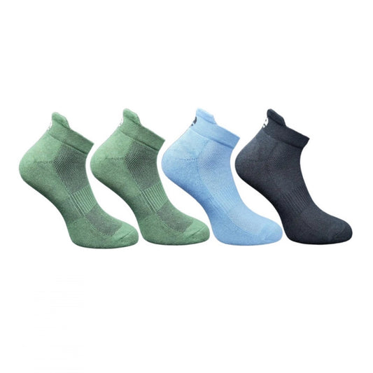 Generic 4_Pair Set Unisex Casual Bamboo Cotton Printed Ankle Length Socks (Multicolor)