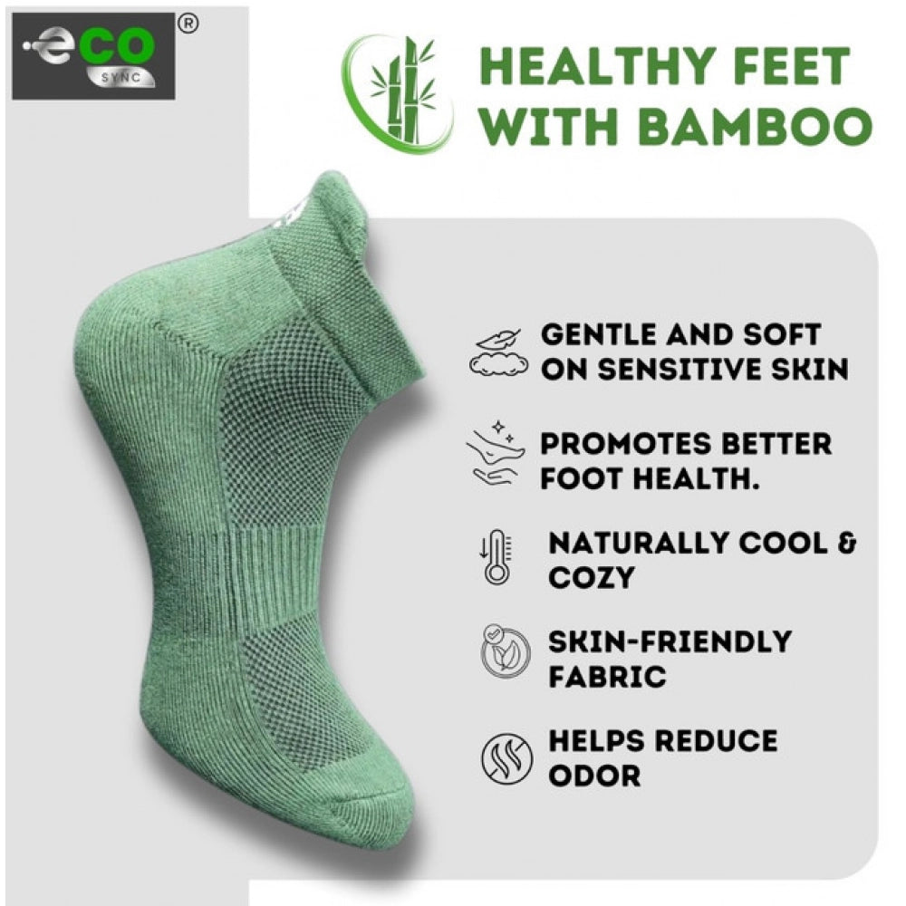 Generic 4_Pair Set Unisex Casual Bamboo Cotton Printed Ankle Length Socks (Multicolor)