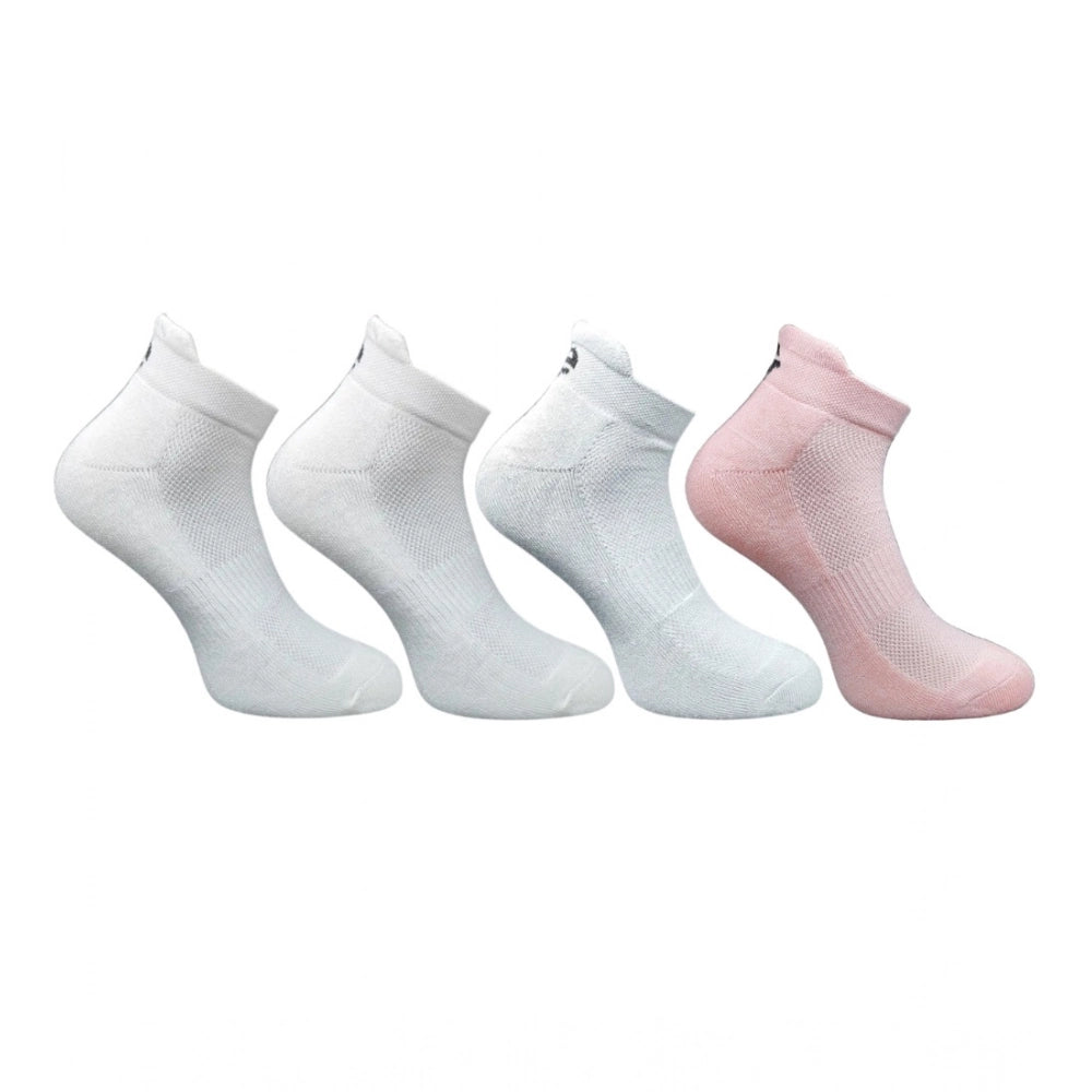 Generic 4_Pair Set Unisex Casual Bamboo Cotton Printed Ankle Length Socks (Multicolor)