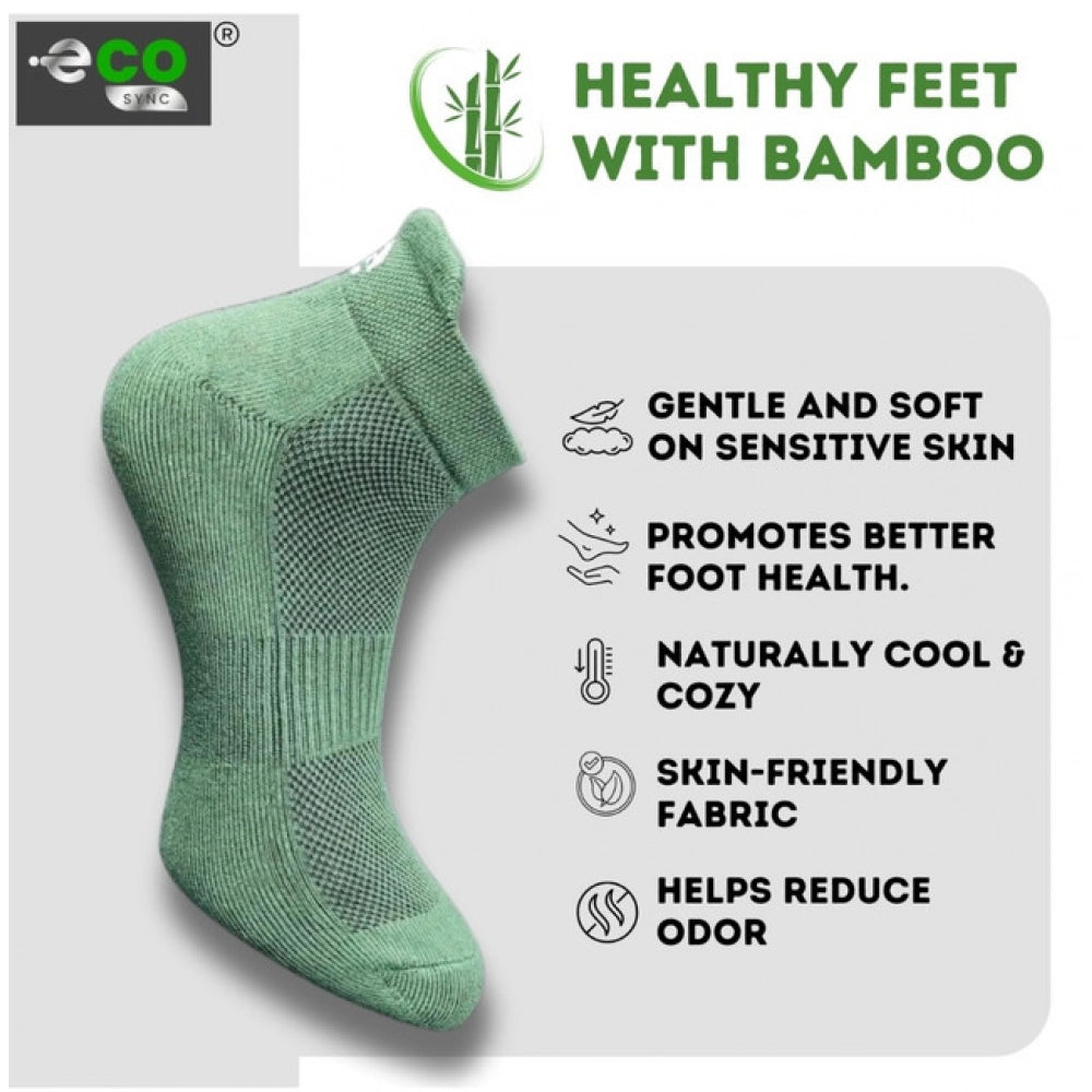 Generic 4_Pair Set Unisex Casual Bamboo Cotton Printed Ankle Length Socks (Multicolor)