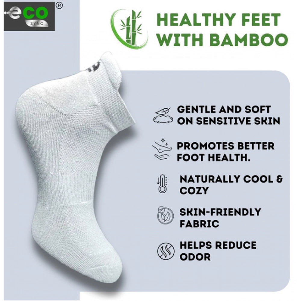 Generic 4_Pair Set Unisex Casual Bamboo Cotton Printed Ankle Length Socks (Multicolor)