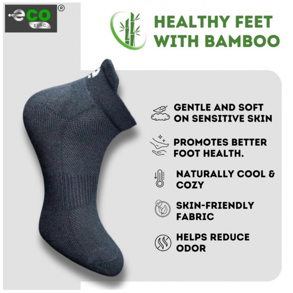 Generic 4_Pair Set Unisex Casual Bamboo Cotton Printed Ankle Length Socks (Multicolor)
