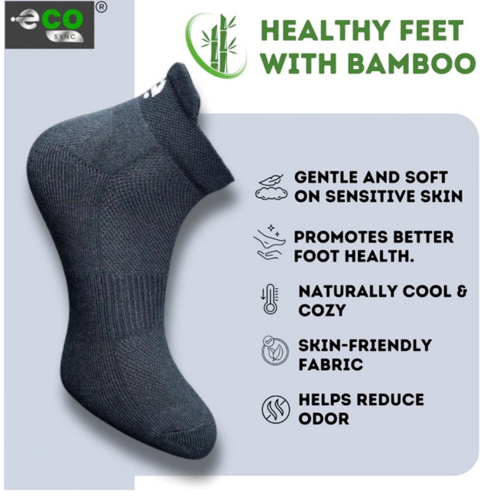 Generic 4_Pair Set Unisex Casual Bamboo Cotton Printed Ankle Length Socks (Multicolor)