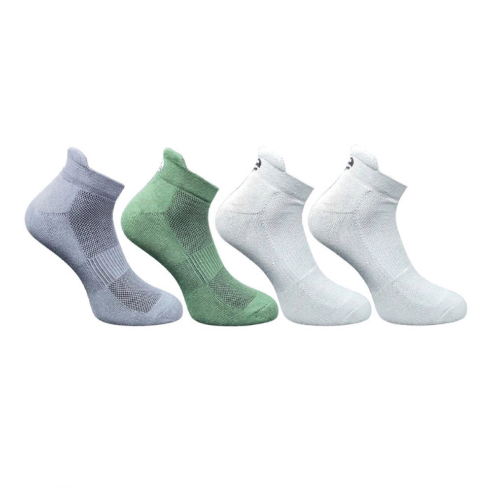 Generic 4_Pair Set Unisex Casual Bamboo Cotton Printed Ankle Length Socks (Multicolor)