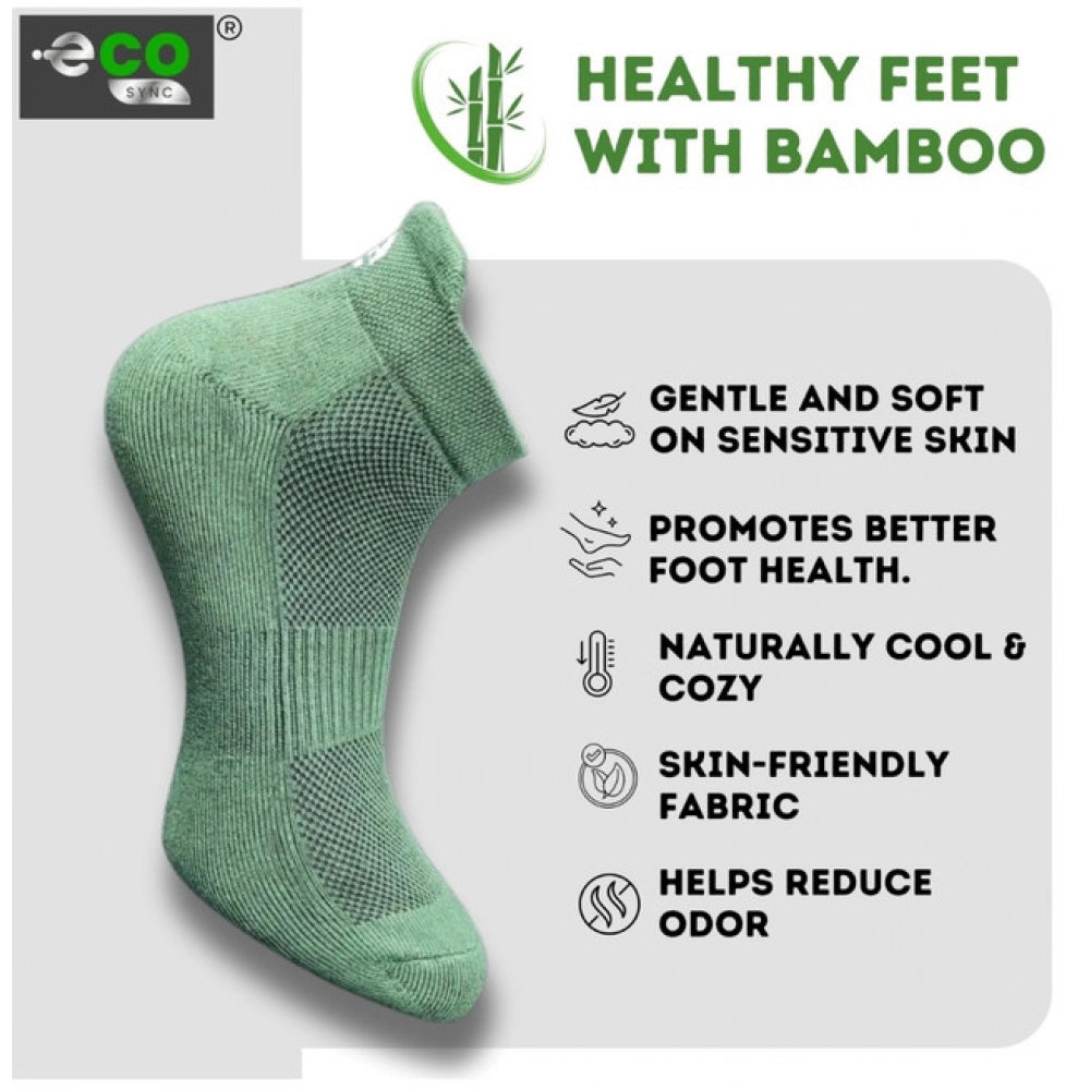 Generic 4_Pair Set Unisex Casual Bamboo Cotton Printed Ankle Length Socks (Multicolor)