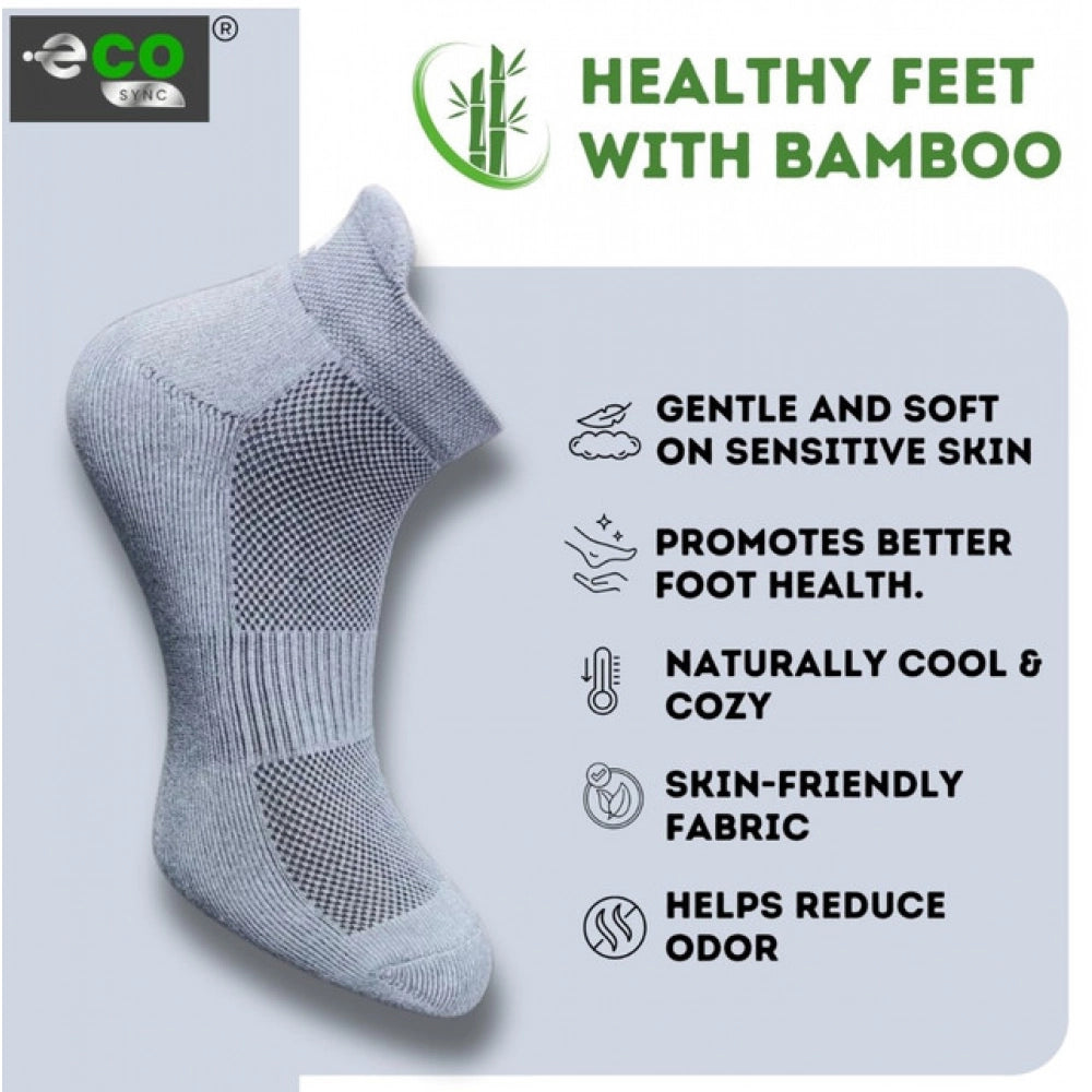Generic 4_Pair Set Unisex Casual Bamboo Cotton Printed Ankle Length Socks (Multicolor)