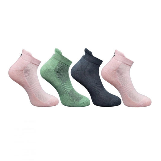 Generic 4_Pair Set Unisex Casual Bamboo Cotton Printed Ankle Length Socks (Multicolor)