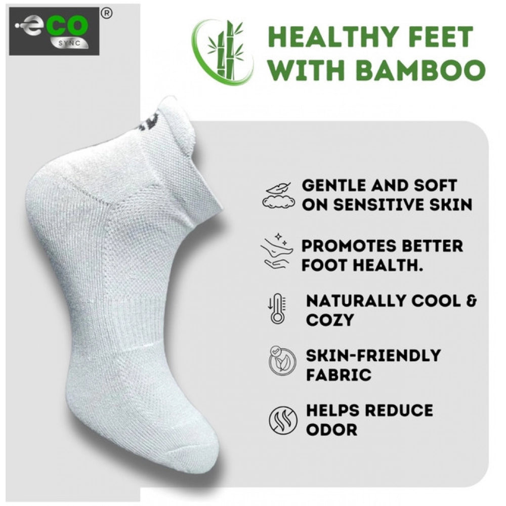 Generic 4_Pair Set Unisex Casual Bamboo Cotton Printed Ankle Length Socks (Multicolor)