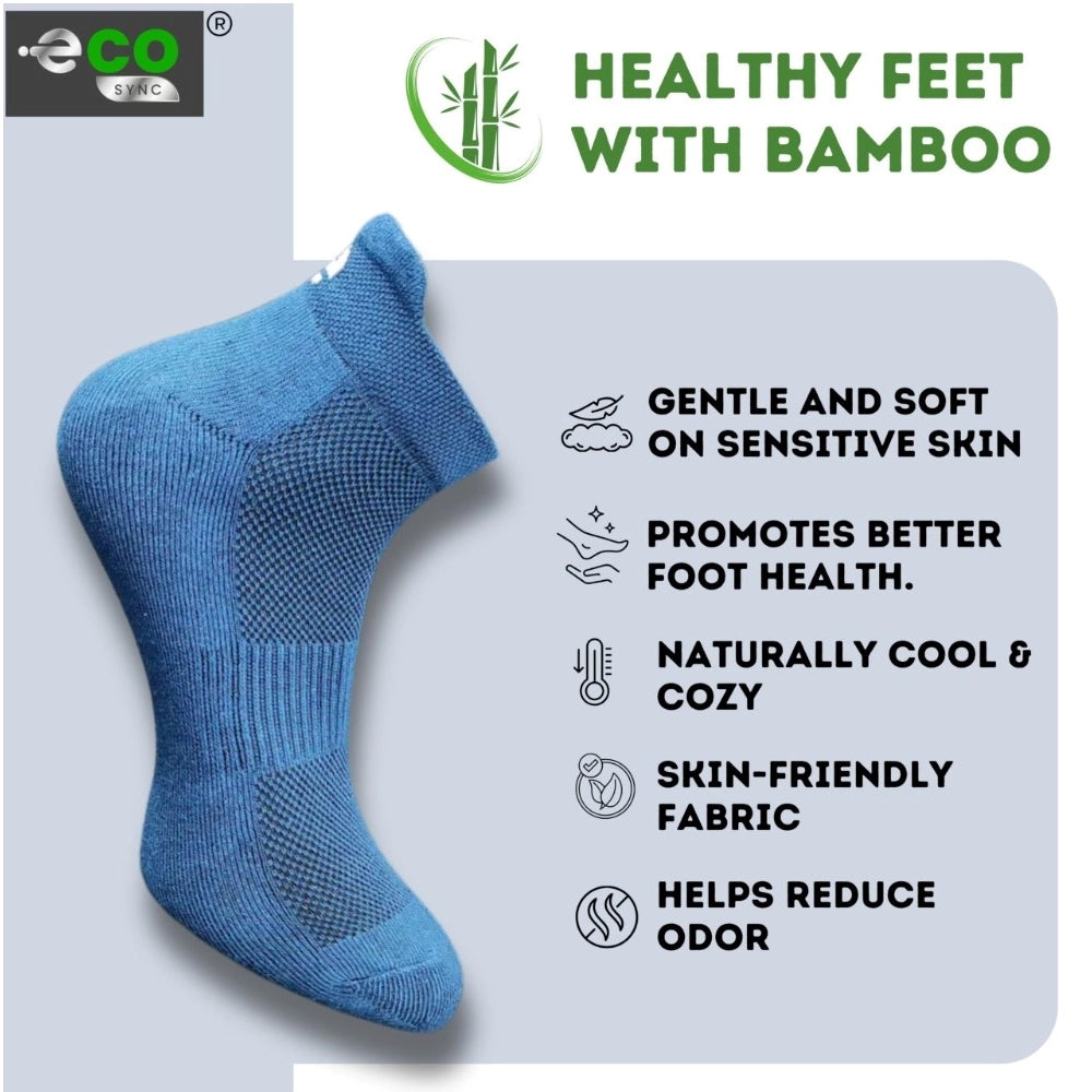 Generic 4_Pair Set Unisex Casual Bamboo Cotton Printed Ankle Length Socks (Multicolor)