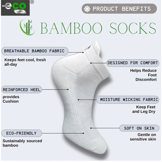 Generic 4_Pair Set Unisex Casual Bamboo Cotton Printed Ankle Length Socks (Multicolor)