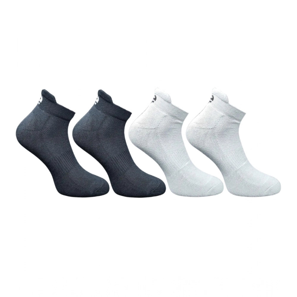 Generic 4_Pair Set Unisex Casual Bamboo Cotton Printed Ankle Length Socks (Multicolor)