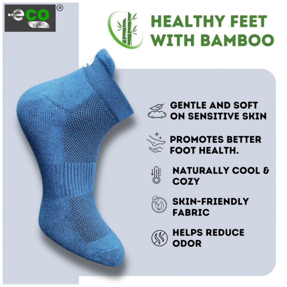 Generic 4_Pair Set Unisex Casual Bamboo Cotton Printed Ankle Length Socks (Multicolor)