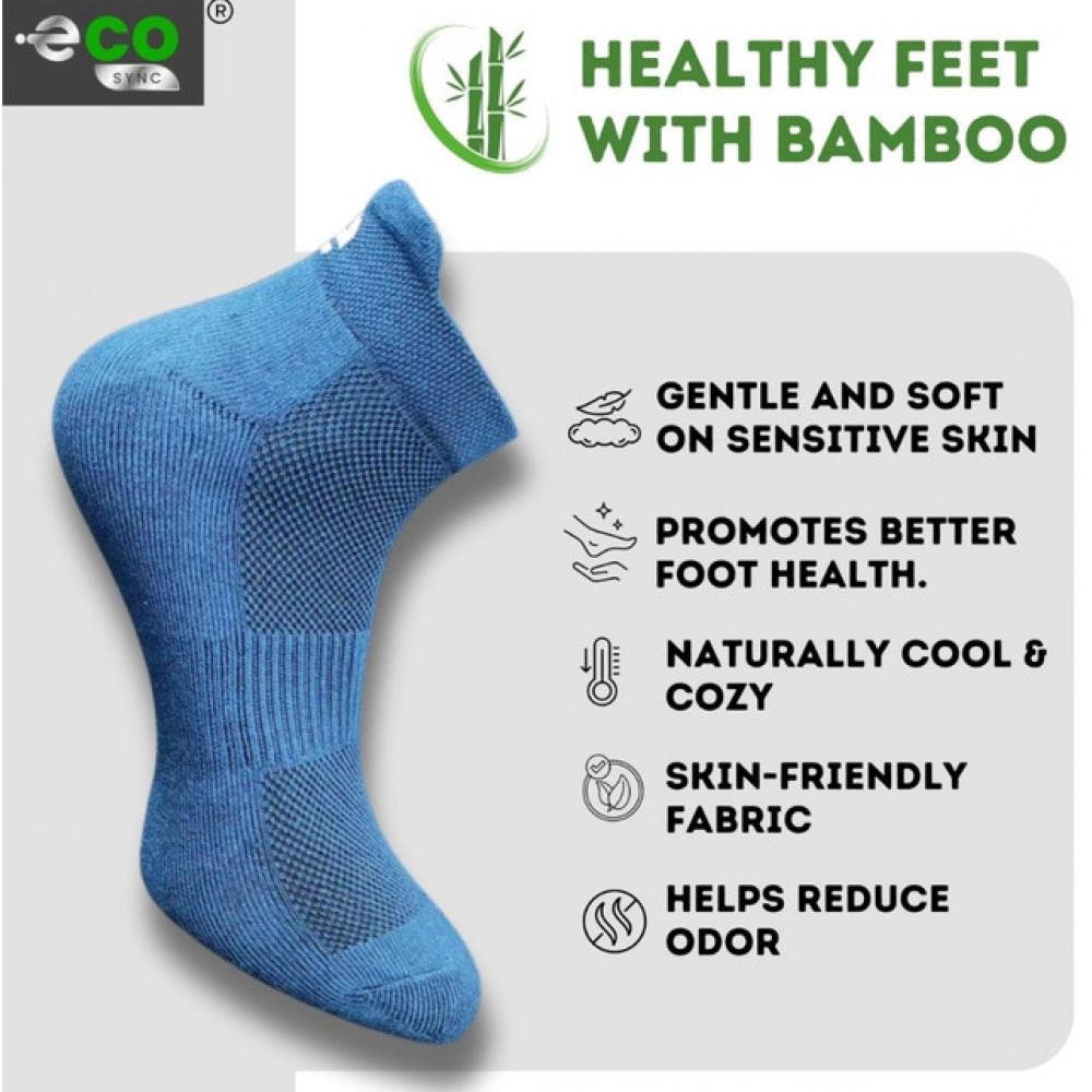 Generic 4_Pair Set Unisex Casual Bamboo Cotton Printed Ankle Length Socks (Multicolor)