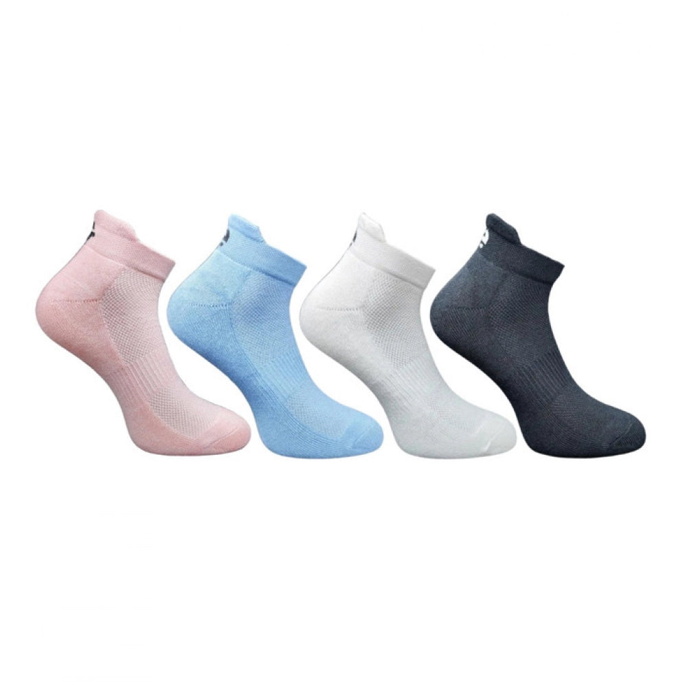 Generic 4_Pair Set Unisex Casual Bamboo Cotton Printed Ankle Length Socks (Multicolor)