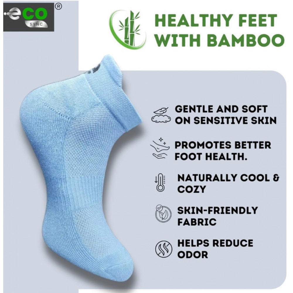 Generic 4_Pair Set Unisex Casual Bamboo Cotton Printed Ankle Length Socks (Multicolor)