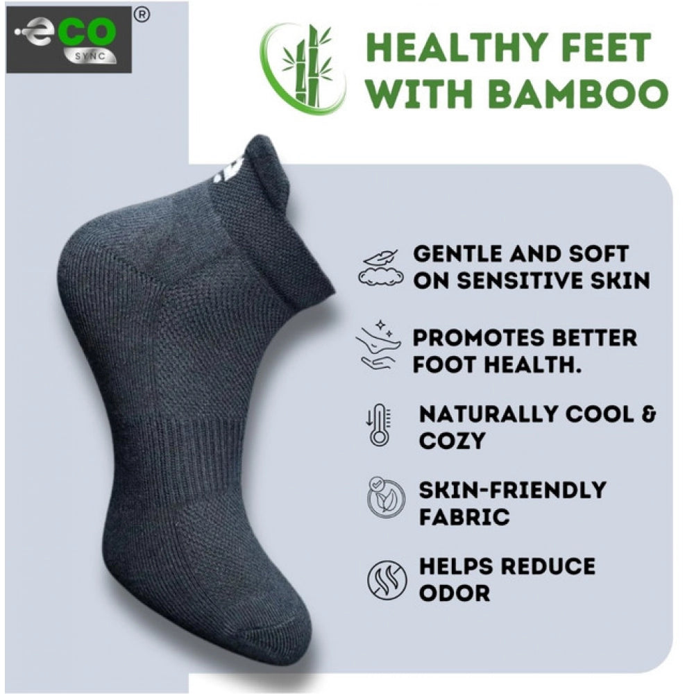 Generic 4_Pair Set Unisex Casual Bamboo Cotton Printed Ankle Length Socks (Multicolor)