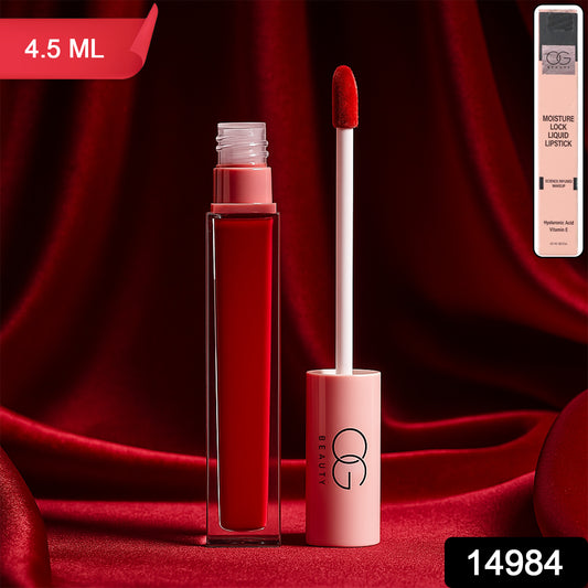 Og Beauty Red Rush Moisture Lock Liquid Lipstick (4.5 Ml 1 Pc)