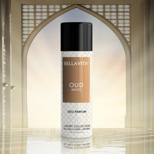 Bellavita Oud White Deo Perfume Body Spray For Men Women 150 Ml