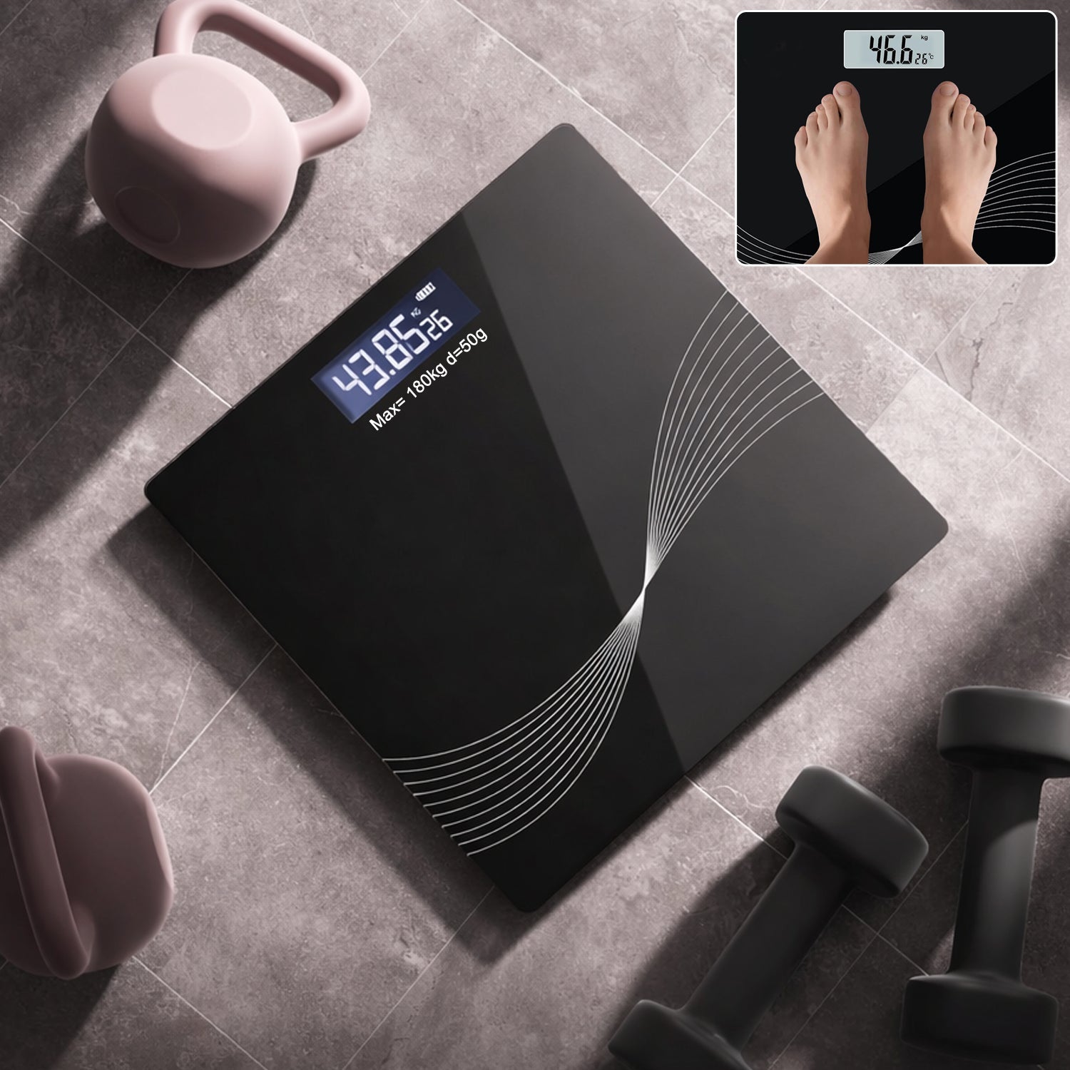 Electronic Digital Personal Weight Scale  (1 Pc)