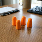 Soft Foam Noise Reduction Ear Plugs with Storage Case (4 Pair / 8 Pcs)