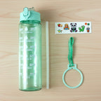 Motivational Water Bottle with Time Marker and Flip Top Lid (1000 ML)