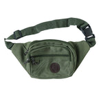 Stylish Multi-Pocket Black Waist Bag / Fanny Pack (1 Pc / Mix Design)