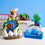 Kids 12 Color Antibacterial Super Clay Set for Creative Play (1 Set)