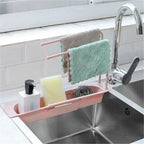 Kitchen countertop organizer rack