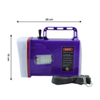 OMEGA Rechargeable LED Laser Torch Light with 5200 mAh Battery