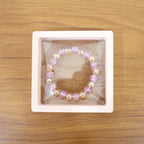 Elegant Dual-Tone Crystal Beaded Stretch Bracelet (1 Pc)