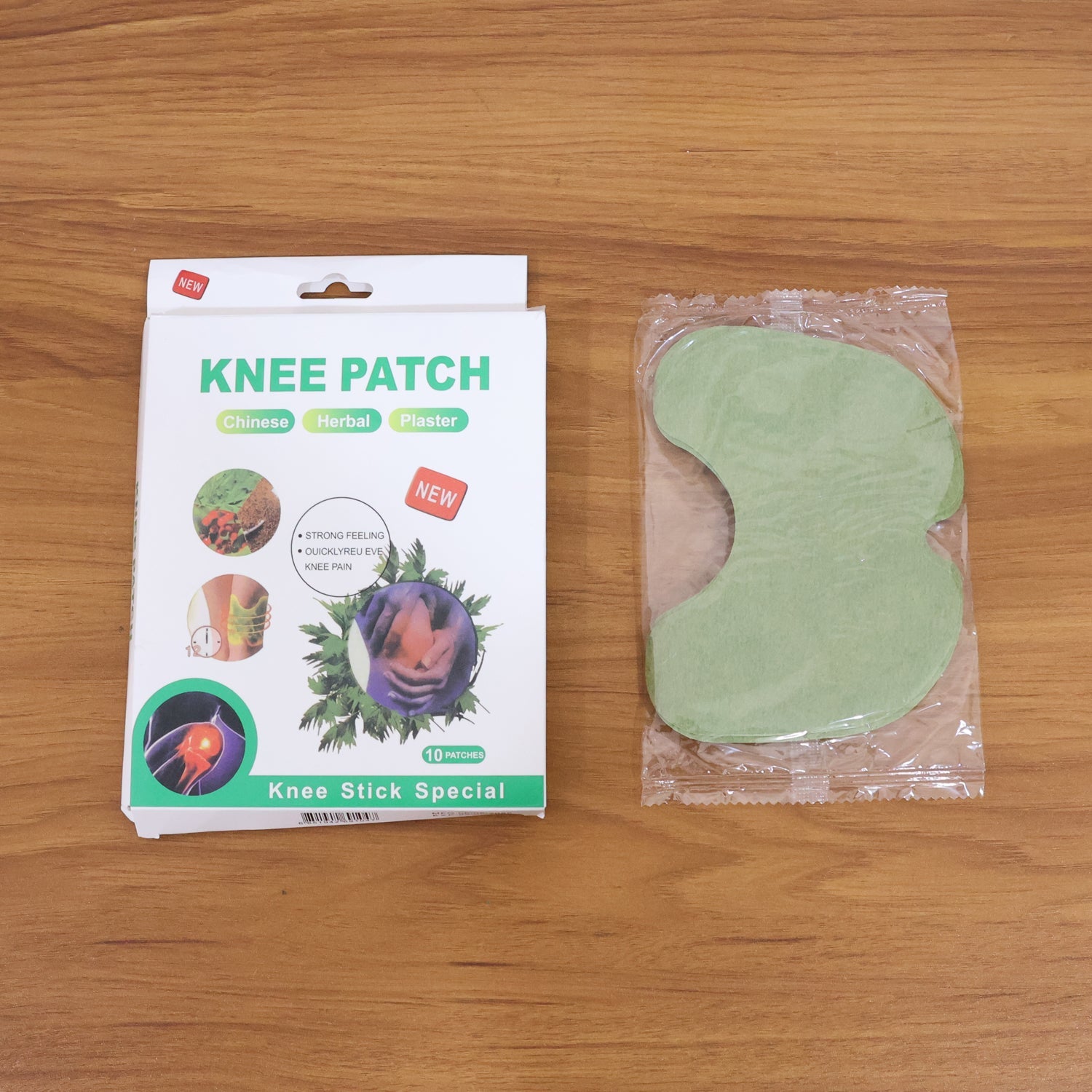 Knee Relief Patch Set – Herbal-Infused Adhesive Patches (10 Pc Set)