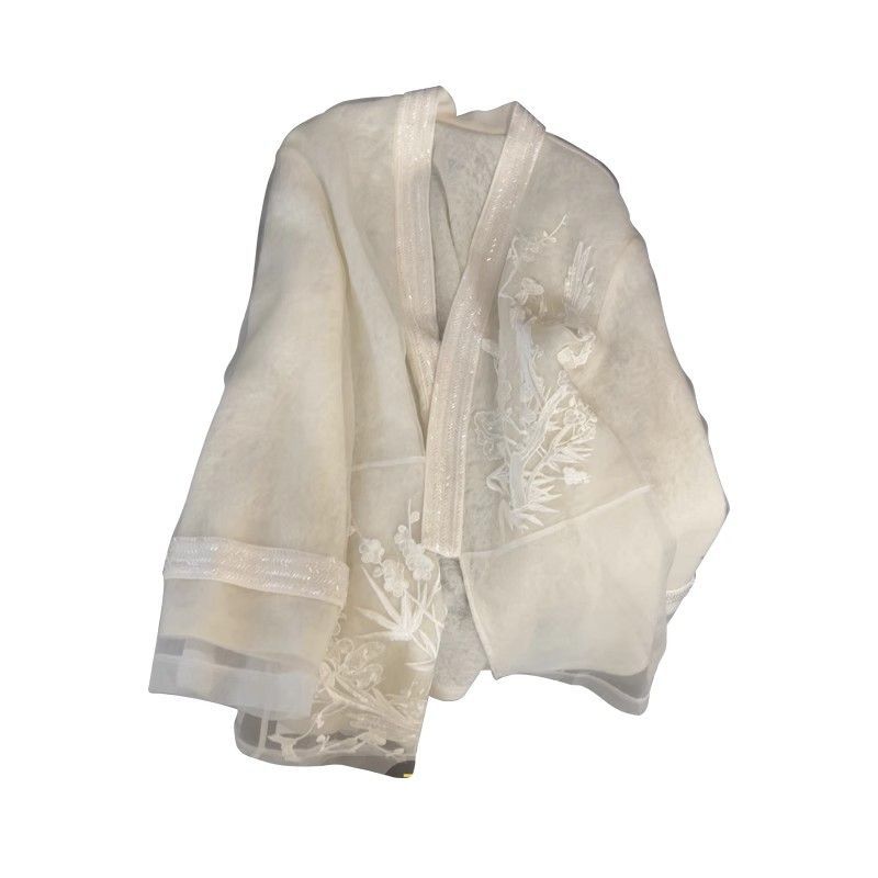 New Chinese-style Heavy Embroidery Shirt Womens Traditional Chinese-style Top