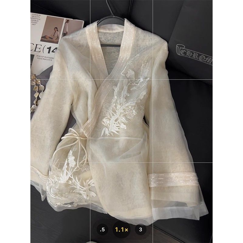 New Chinese-style Heavy Embroidery Shirt Womens Traditional Chinese-style Top