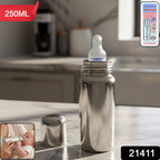 Stainless Steel Baby Feeding Bottle 250 Ml