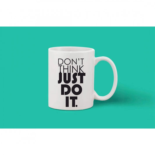 Generic Printed Ceramic Coffee Mug - 1 Pieces, White, 11oz