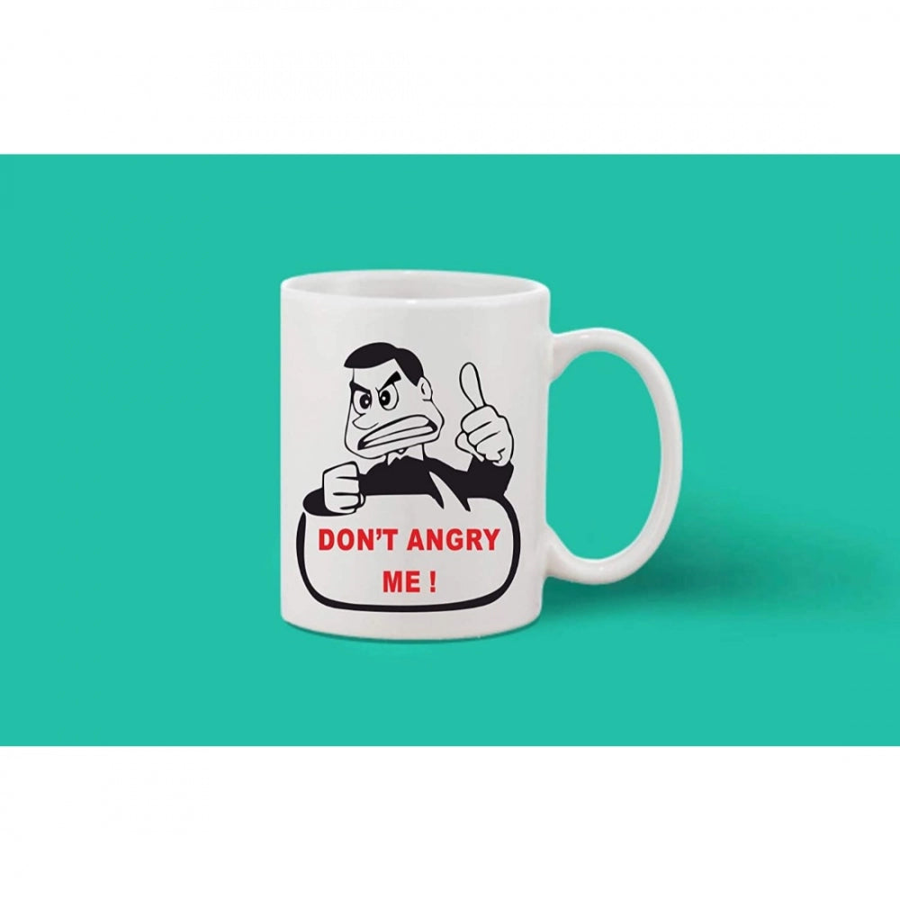 Generic Printed Ceramic Coffee Mug - 1 Pieces, White, 11oz