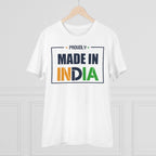 Generic Men's PC Cotton Made In India Printed T Shirt (Color: White, Thread Count: 180GSM)