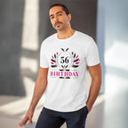 Generic Men's PC Cotton 56th Birthday Printed T Shirt (Color: White, Thread Count: 180GSM)