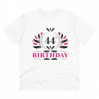 Generic Men's PC Cotton 44th Birthday Printed T Shirt (Color: White, Thread Count: 180GSM)
