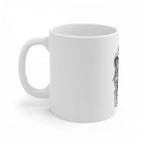 Generic Ceramic Gorila Desing Printed Coffee Mug (Color: White, Capacity:330ml)