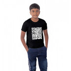 Generic Boys Cotton Will Be Cool Half Sleeve TShirt (Black)