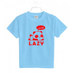 Generic Boys Cotton Lazy Half Sleeve TShirt (Sky Blue)